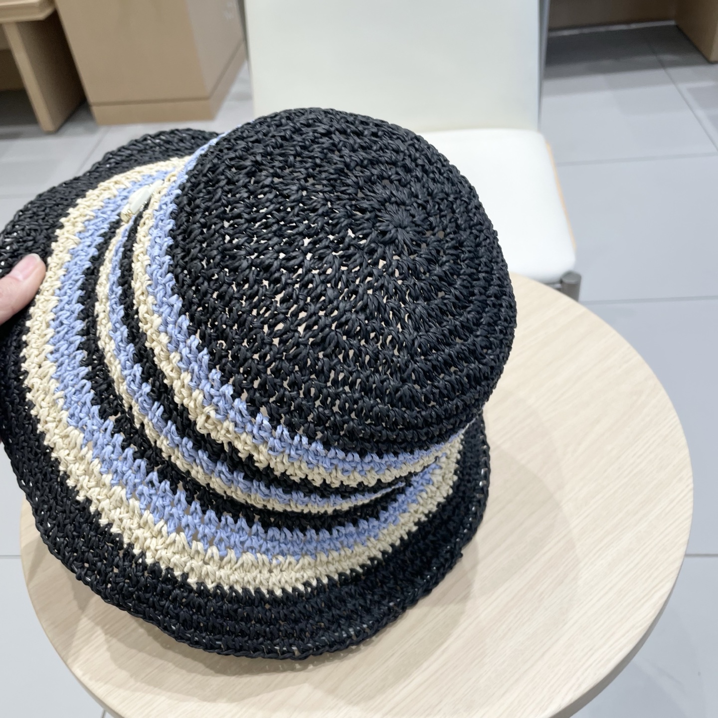  Chanel香奈儿草帽女春夏季出游百搭遮阳防晒帽显脸小镂空渔夫帽子潮