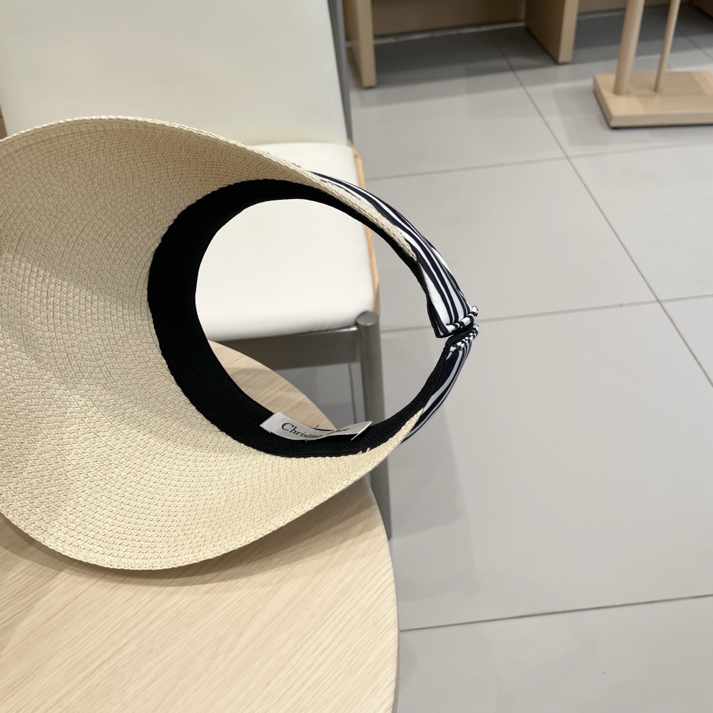  DIOR迪奥烫钻遮阳空顶帽女出游遮脸大檐防晒帽度假帽时尚发箍草帽太阳帽夏