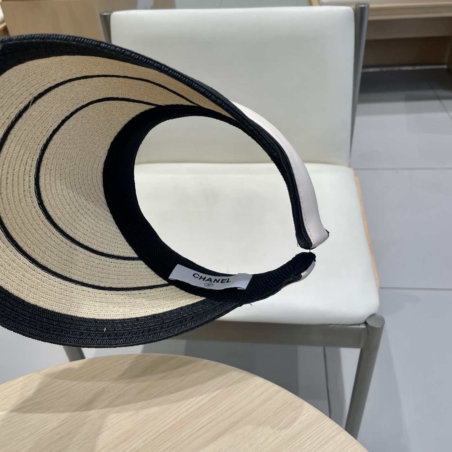  Chanel香奈儿空顶帽女2025夏季新款拼色细纸辫防晒帽遮阳逛街出游发箍帽子草帽