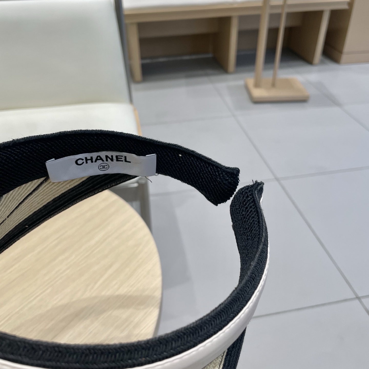  Chanel香奈儿空顶帽女2025夏季新款拼色细纸辫防晒帽遮阳逛街出游发箍帽子草帽