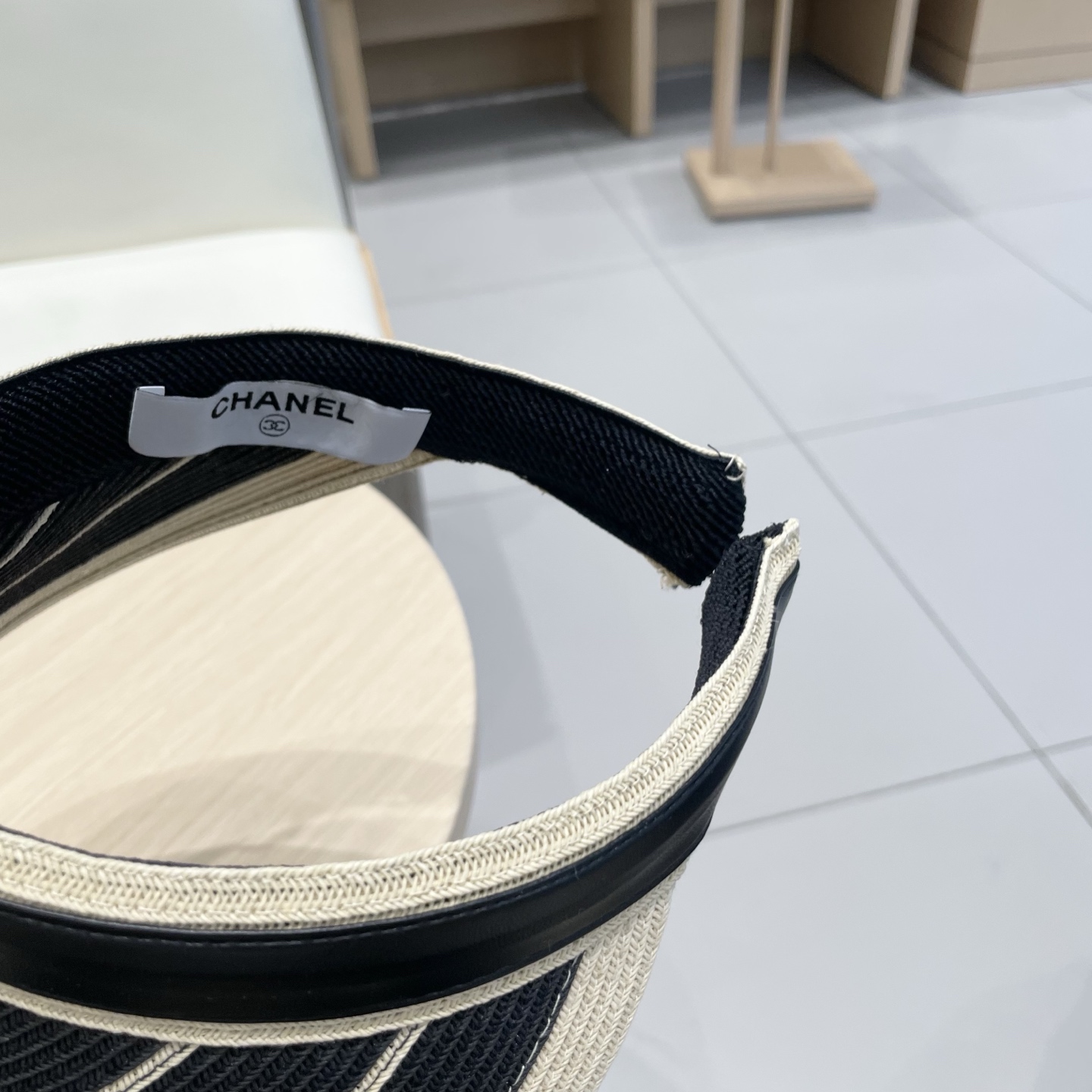  Chanel香奈儿空顶帽女2025夏季新款拼色细纸辫防晒帽遮阳逛街出游发箍帽子草帽