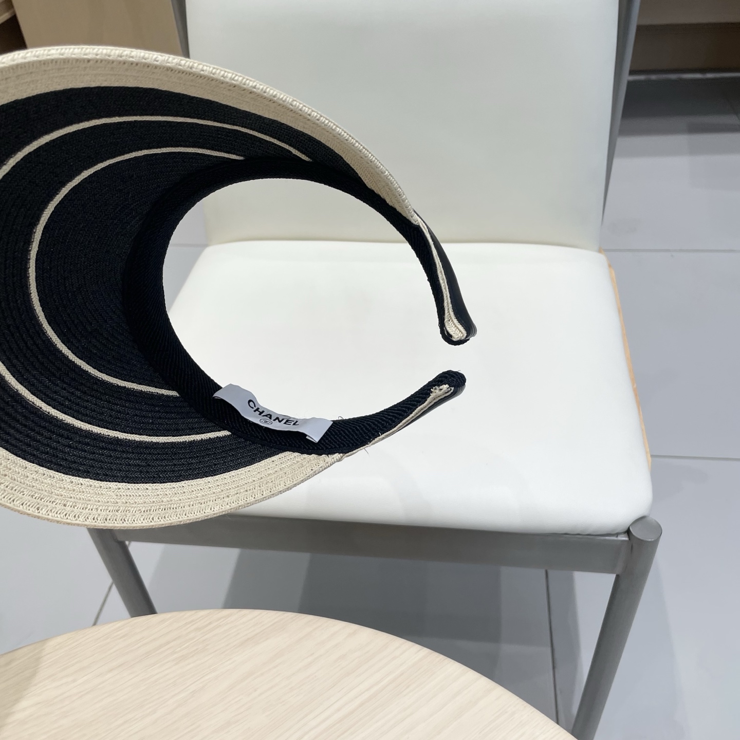  Chanel香奈儿空顶帽女2025夏季新款拼色细纸辫防晒帽遮阳逛街出游发箍帽子草帽