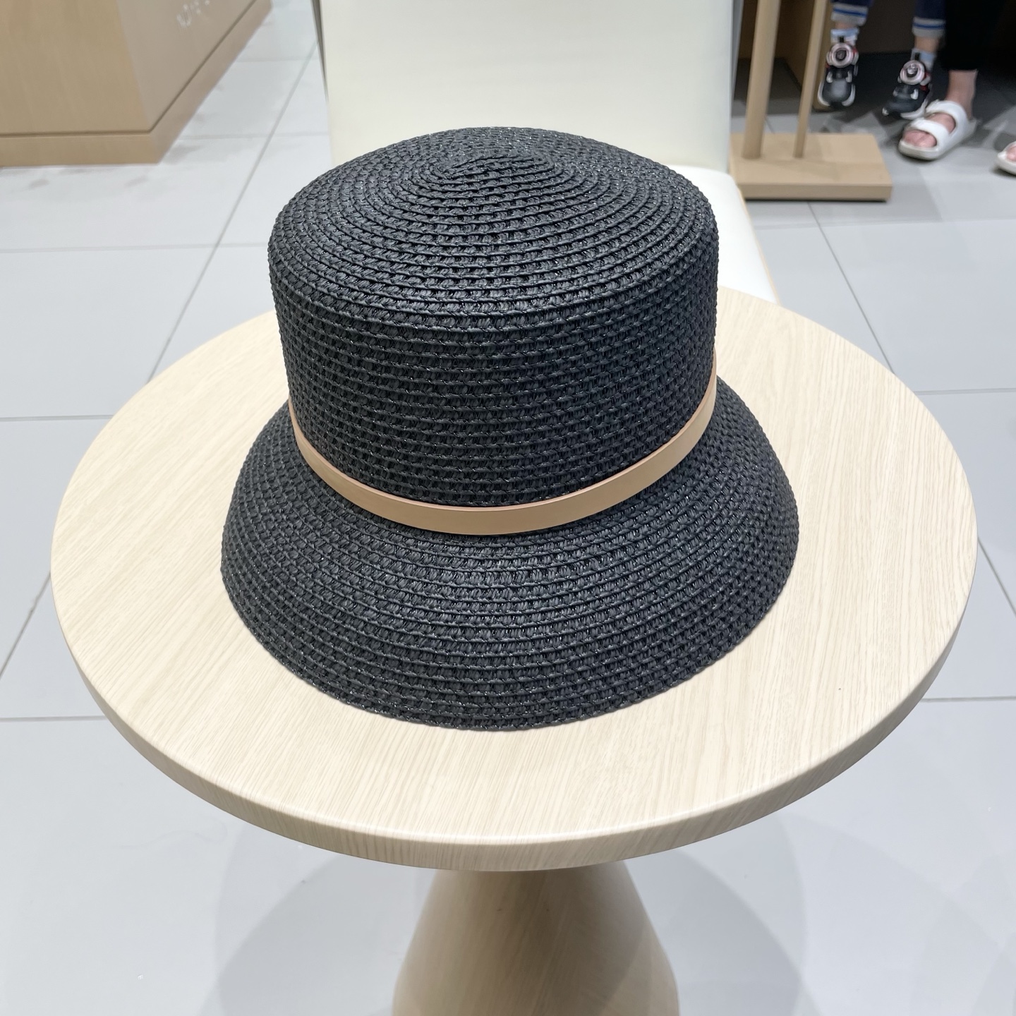  PRADA普拉达 草帽，名媛风盆帽，镂空高端定制，头围57cm