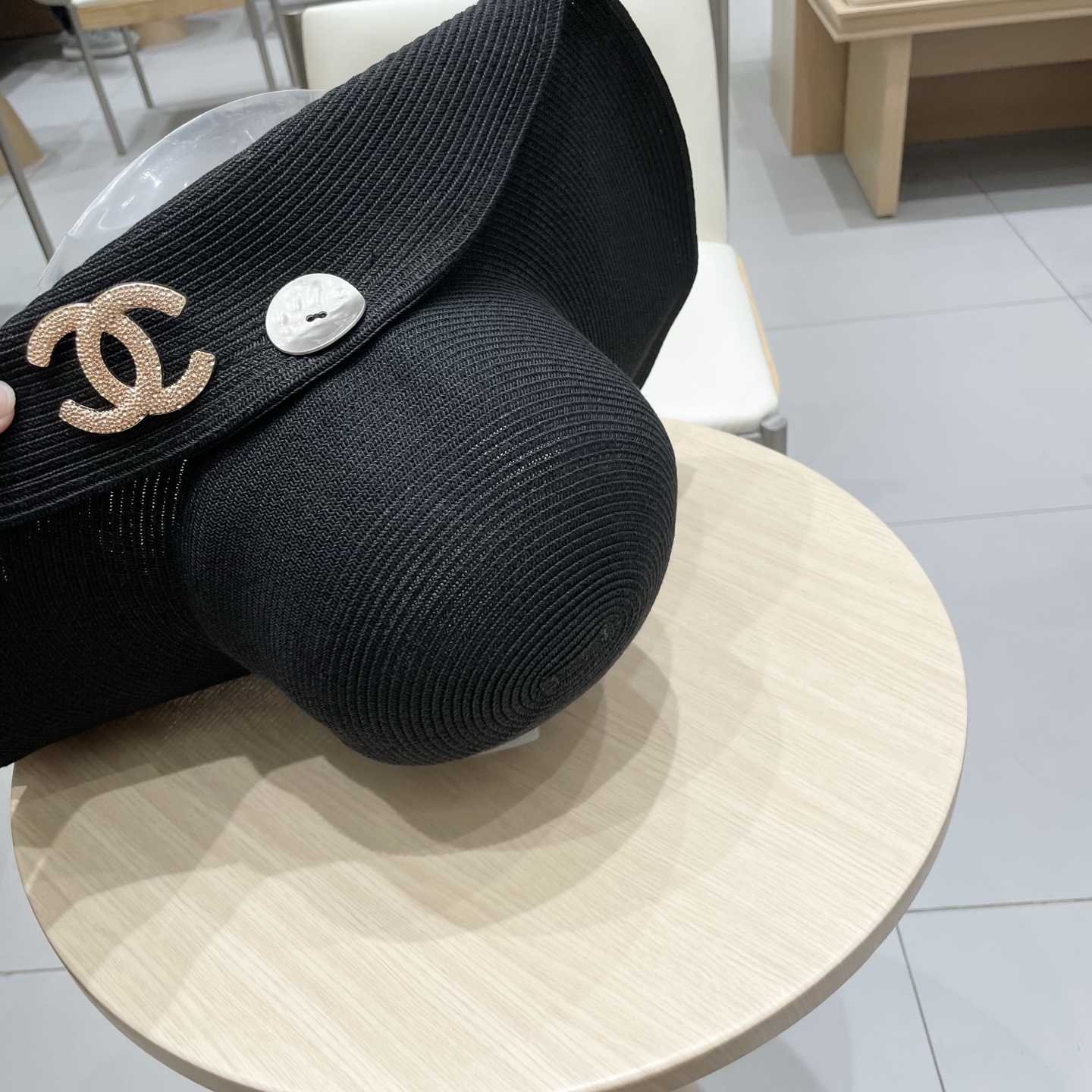 chanel香奈儿 2026新款草帽女海边大帽檐沙滩遮阳帽可折叠法式防晒帽子