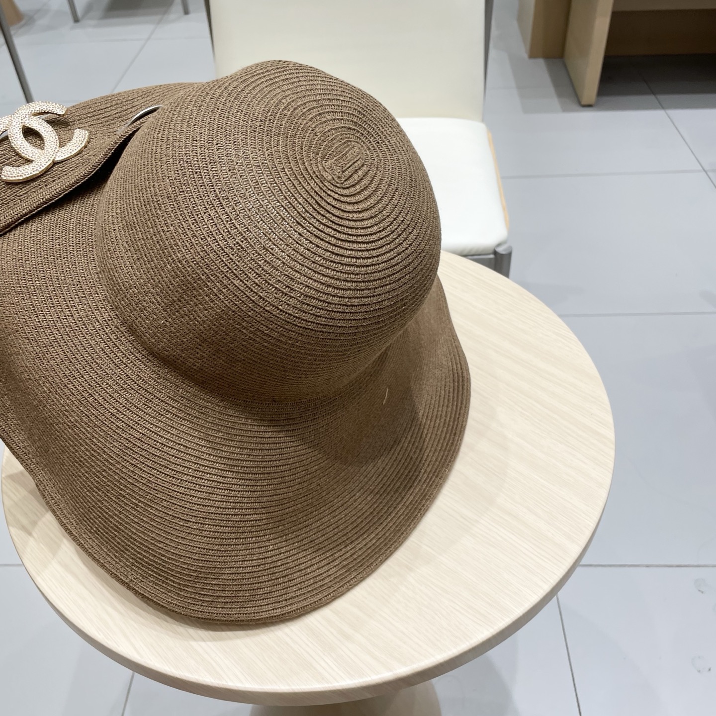 chanel香奈儿 2026新款草帽女海边大帽檐沙滩遮阳帽可折叠法式防晒帽子