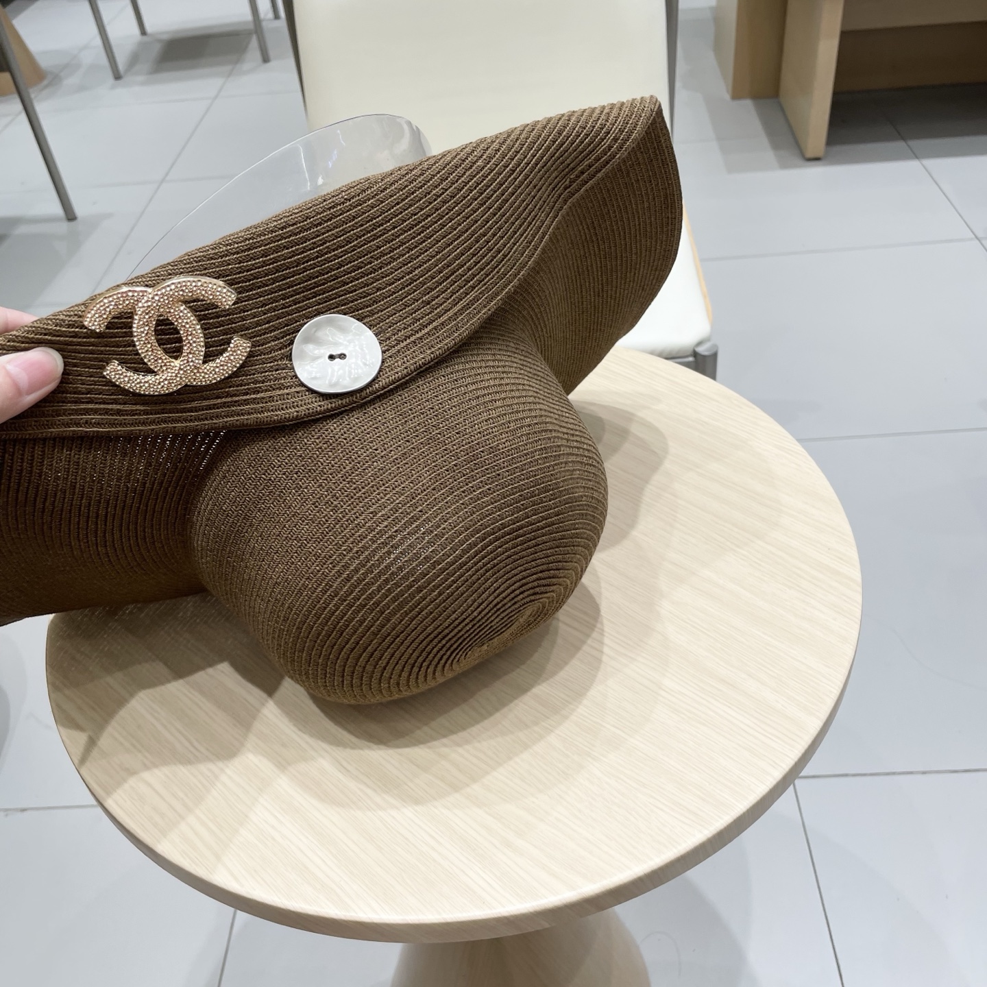 chanel香奈儿 2026新款草帽女海边大帽檐沙滩遮阳帽可折叠法式防晒帽子