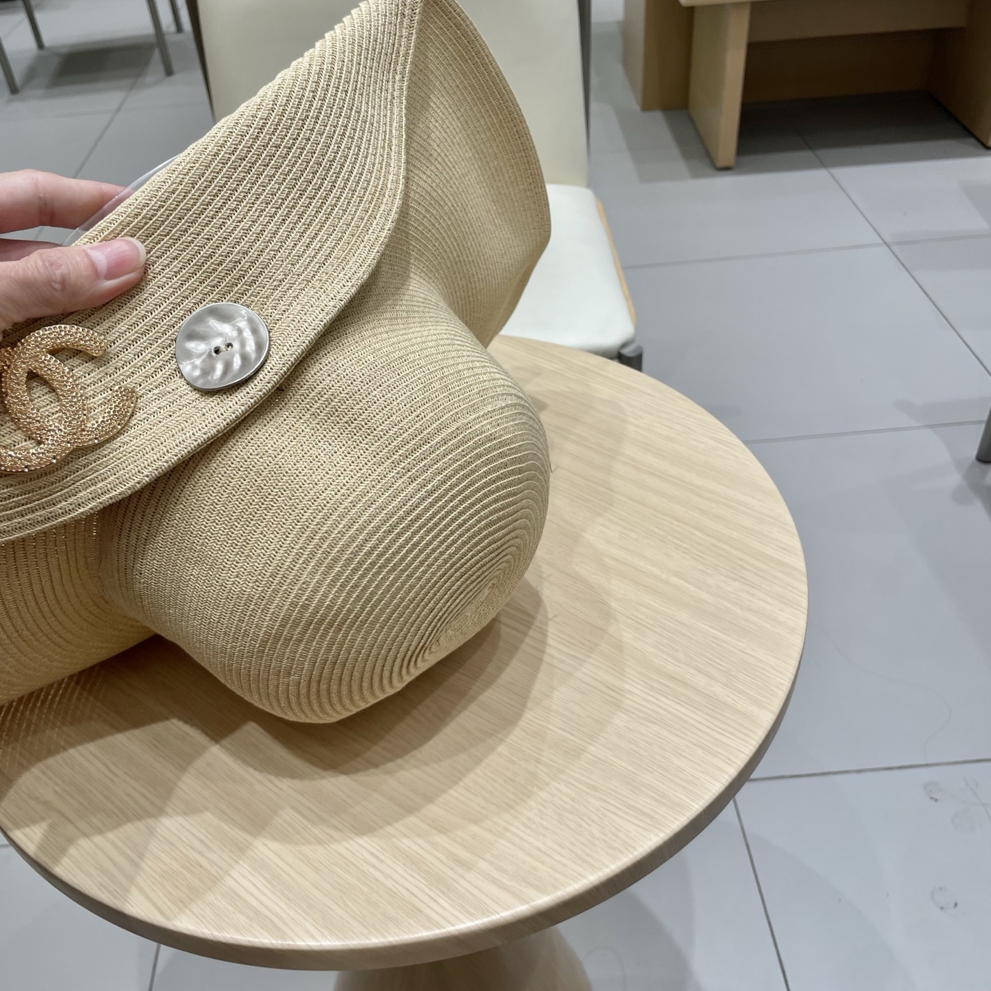 chanel香奈儿 2026新款草帽女海边大帽檐沙滩遮阳帽可折叠法式防晒帽子