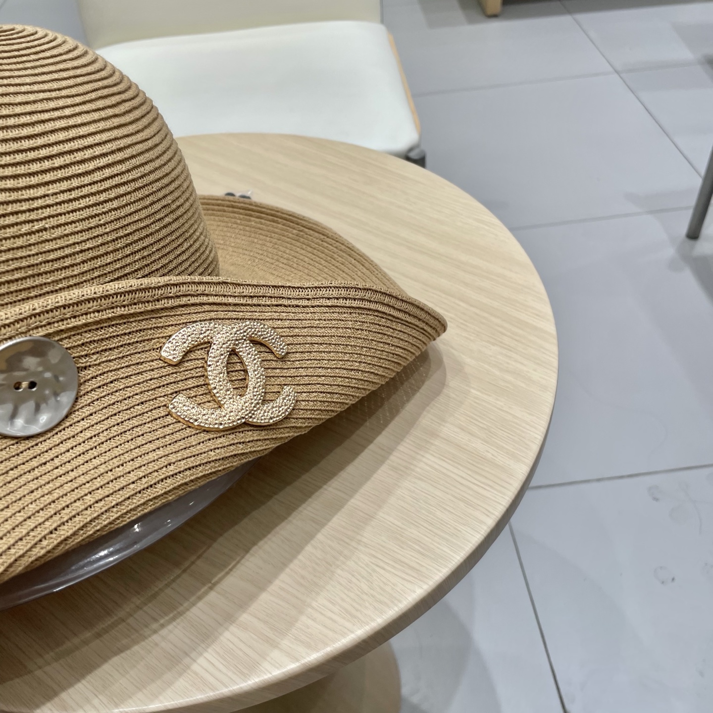 chanel香奈儿 2026新款草帽女海边大帽檐沙滩遮阳帽可折叠法式防晒帽子