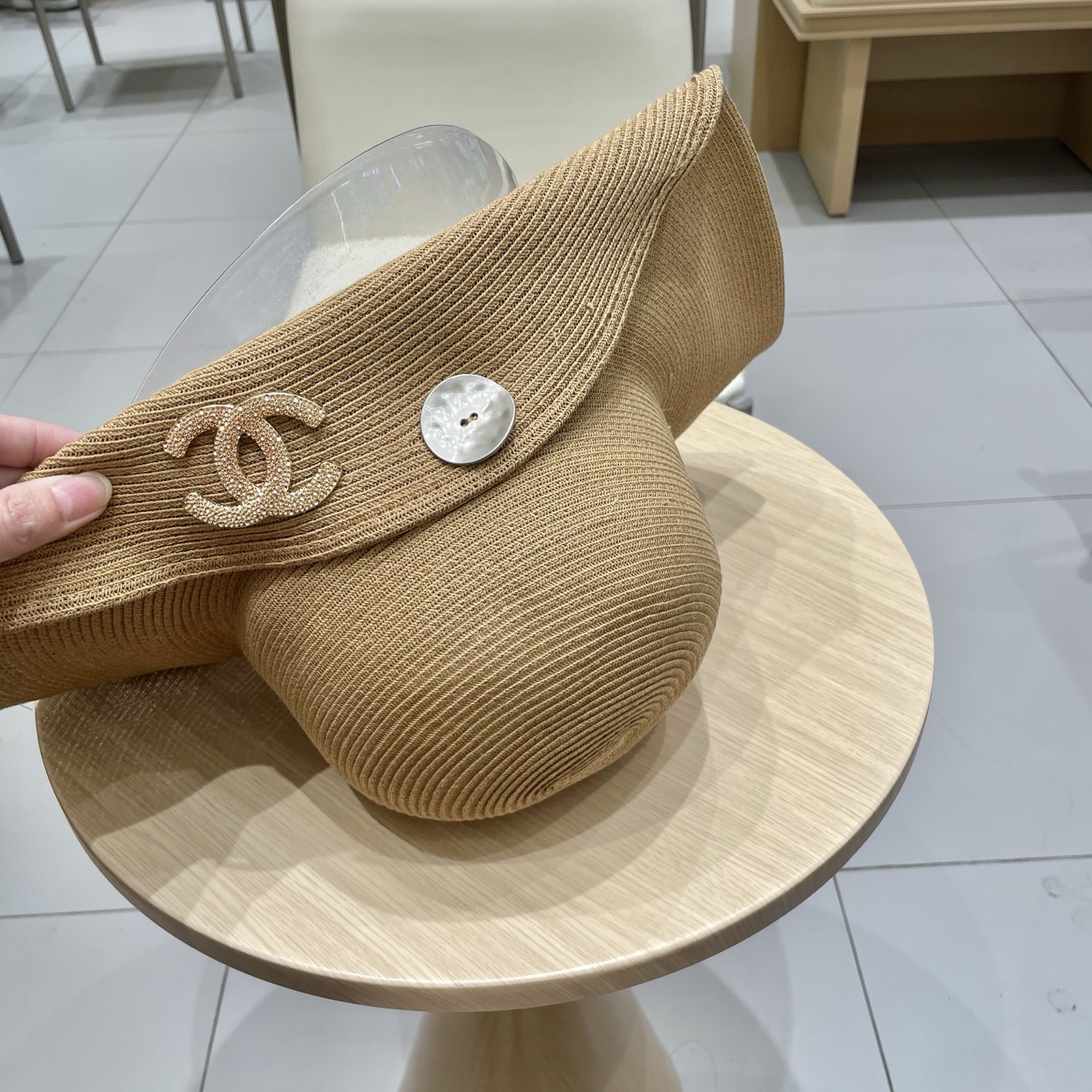 chanel香奈儿 2026新款草帽女海边大帽檐沙滩遮阳帽可折叠法式防晒帽子