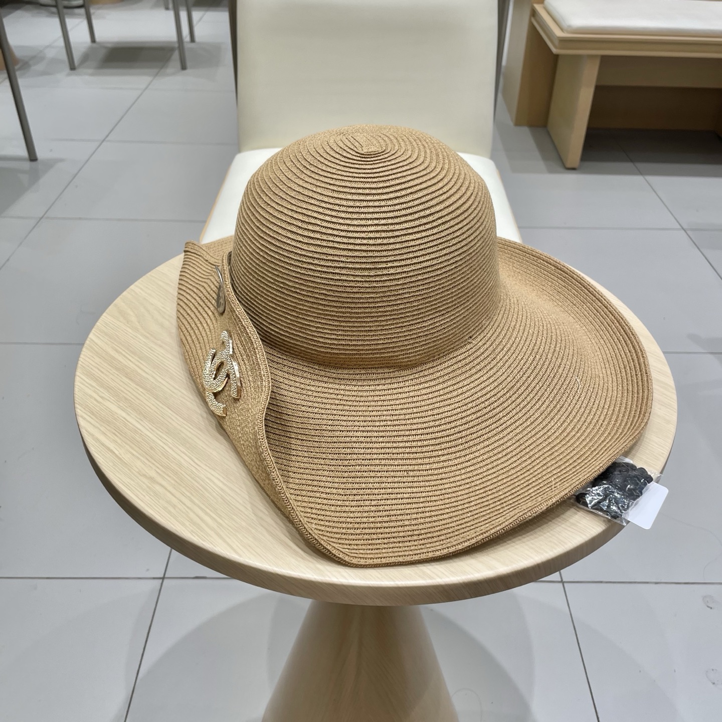 chanel香奈儿 2026新款草帽女海边大帽檐沙滩遮阳帽可折叠法式防晒帽子