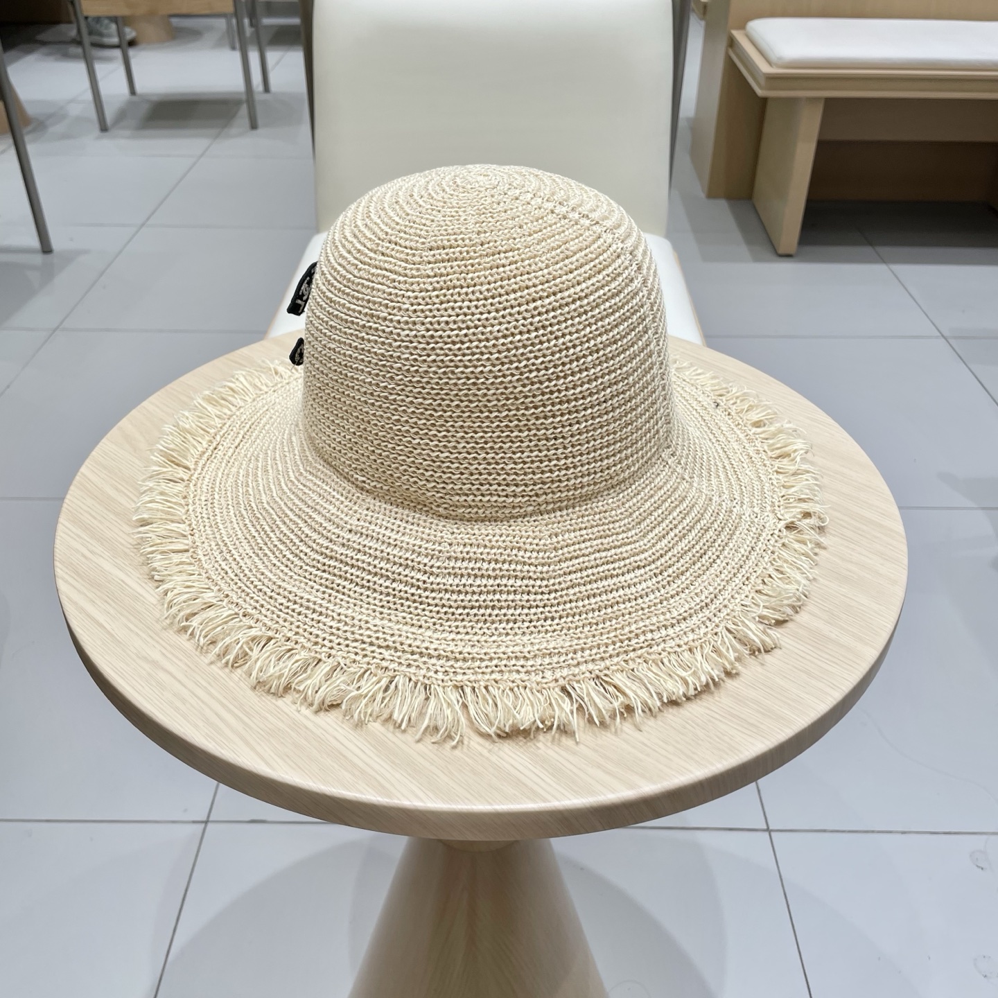  Chanel香奈儿沙滩洋气好看渔夫帽子女夏季沙滩出游拍照防晒遮阳草帽显脸小时尚