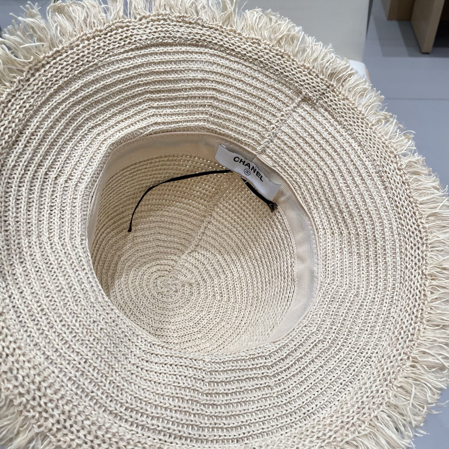  Chanel香奈儿沙滩洋气好看渔夫帽子女夏季沙滩出游拍照防晒遮阳草帽显脸小时尚