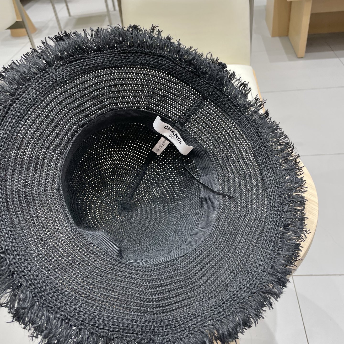  Chanel香奈儿沙滩洋气好看渔夫帽子女夏季沙滩出游拍照防晒遮阳草帽显脸小时尚