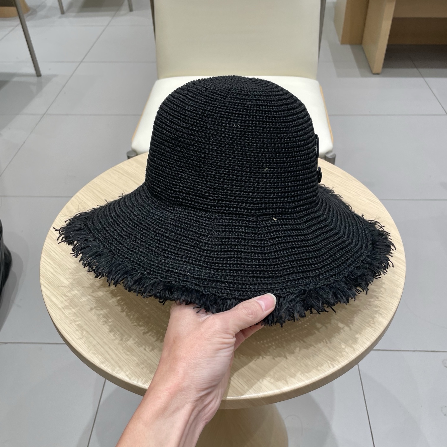  Chanel香奈儿沙滩洋气好看渔夫帽子女夏季沙滩出游拍照防晒遮阳草帽显脸小时尚