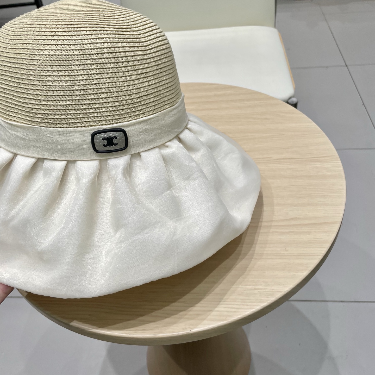  塞琳celien遮阳帽女出游度假防紫外线遮脸大檐渔夫帽新款夏天透气防晒太阳帽