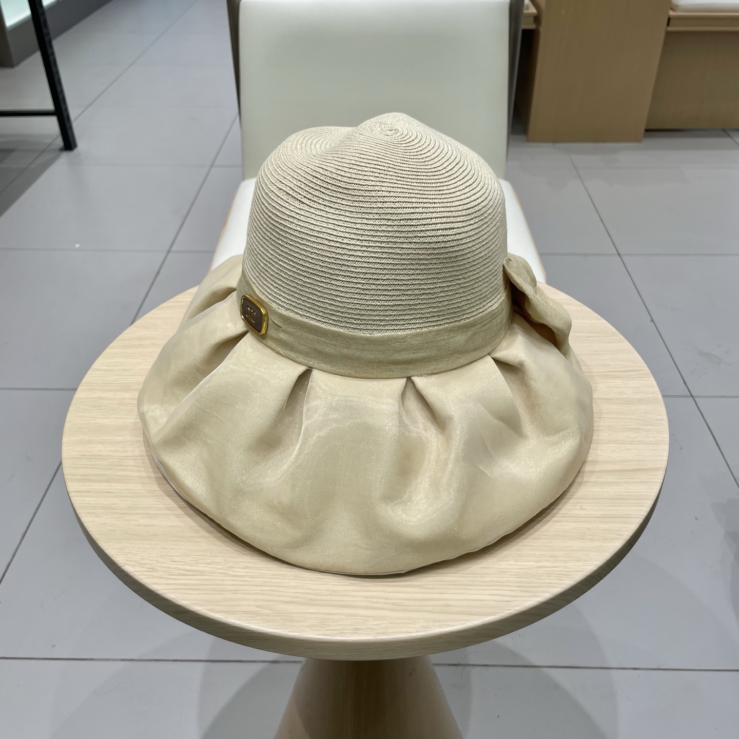  塞琳celien遮阳帽女出游度假防紫外线遮脸大檐渔夫帽新款夏天透气防晒太阳帽