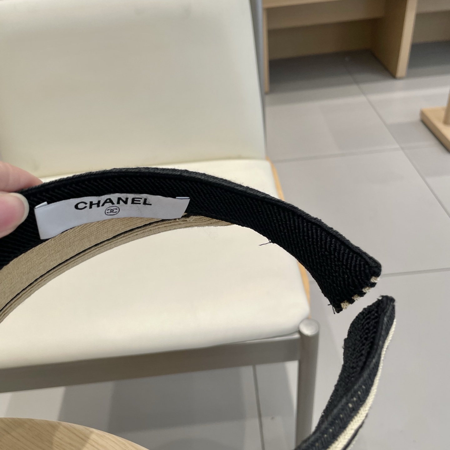  Chanel 韩国代购东大门新款夏季拉菲草编织空顶帽大檐出游遮阳防晒太阳帽