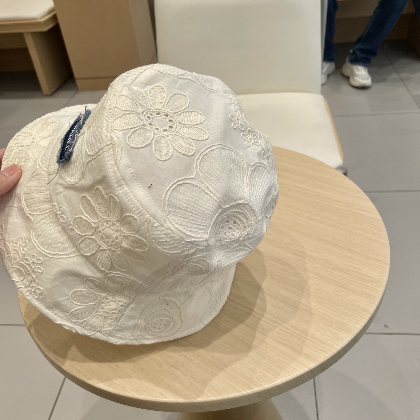  Chanel韩版刺绣提花渔夫帽2025新款遮阳帽子女夏季花朵刺绣小众防晒盆帽