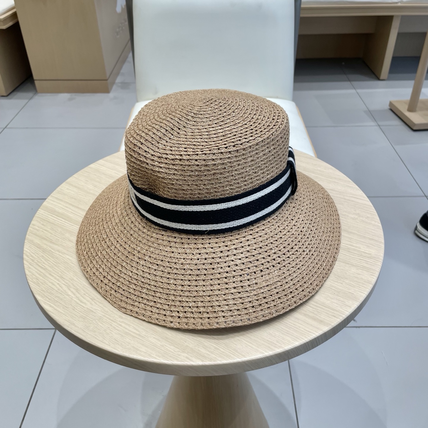  迪奥Dior D家字母草编遮阳帽大檐帽太阳帽防晒渔夫帽礼帽女士优雅时尚沙滩