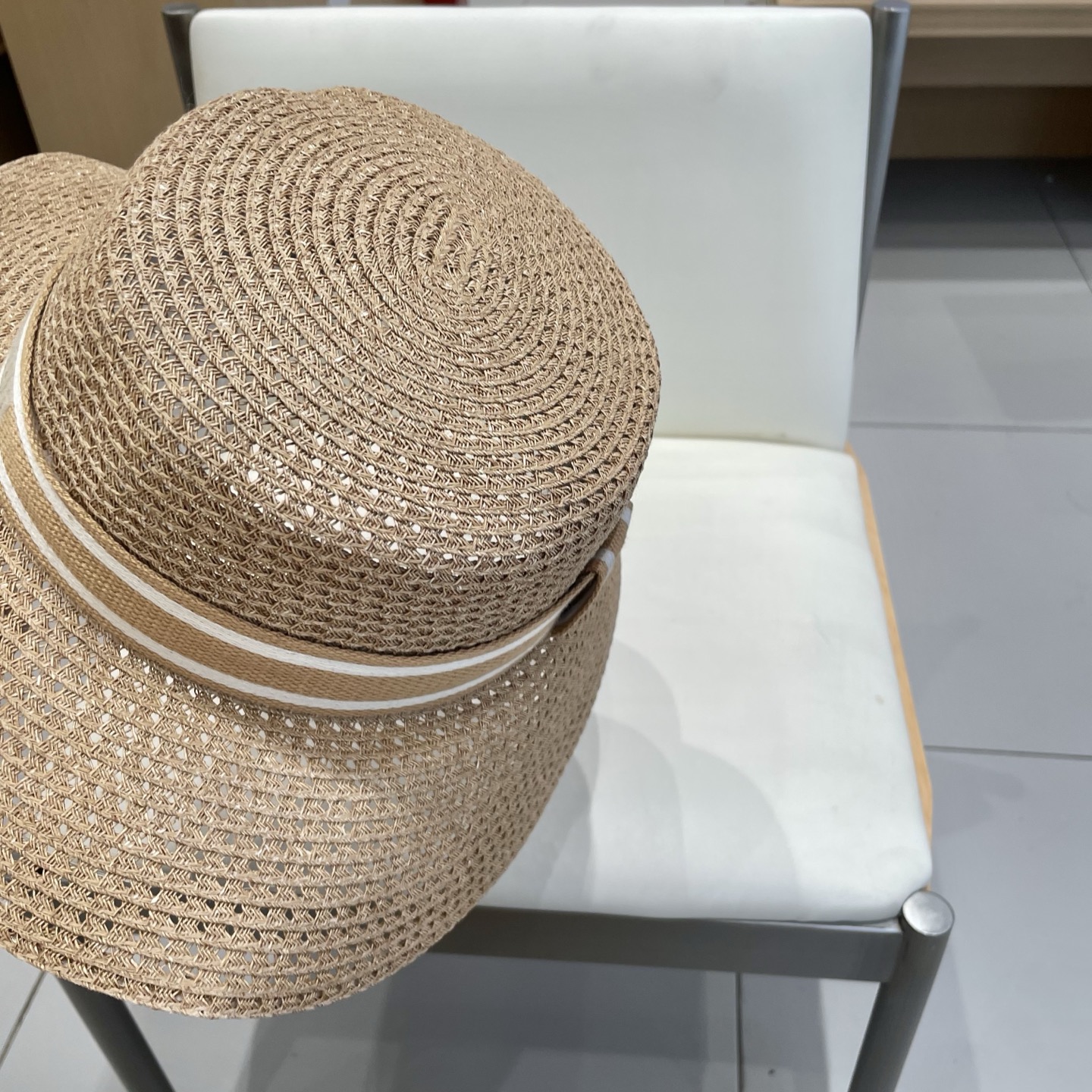  迪奥Dior D家字母草编遮阳帽大檐帽太阳帽防晒渔夫帽礼帽女士优雅时尚沙滩