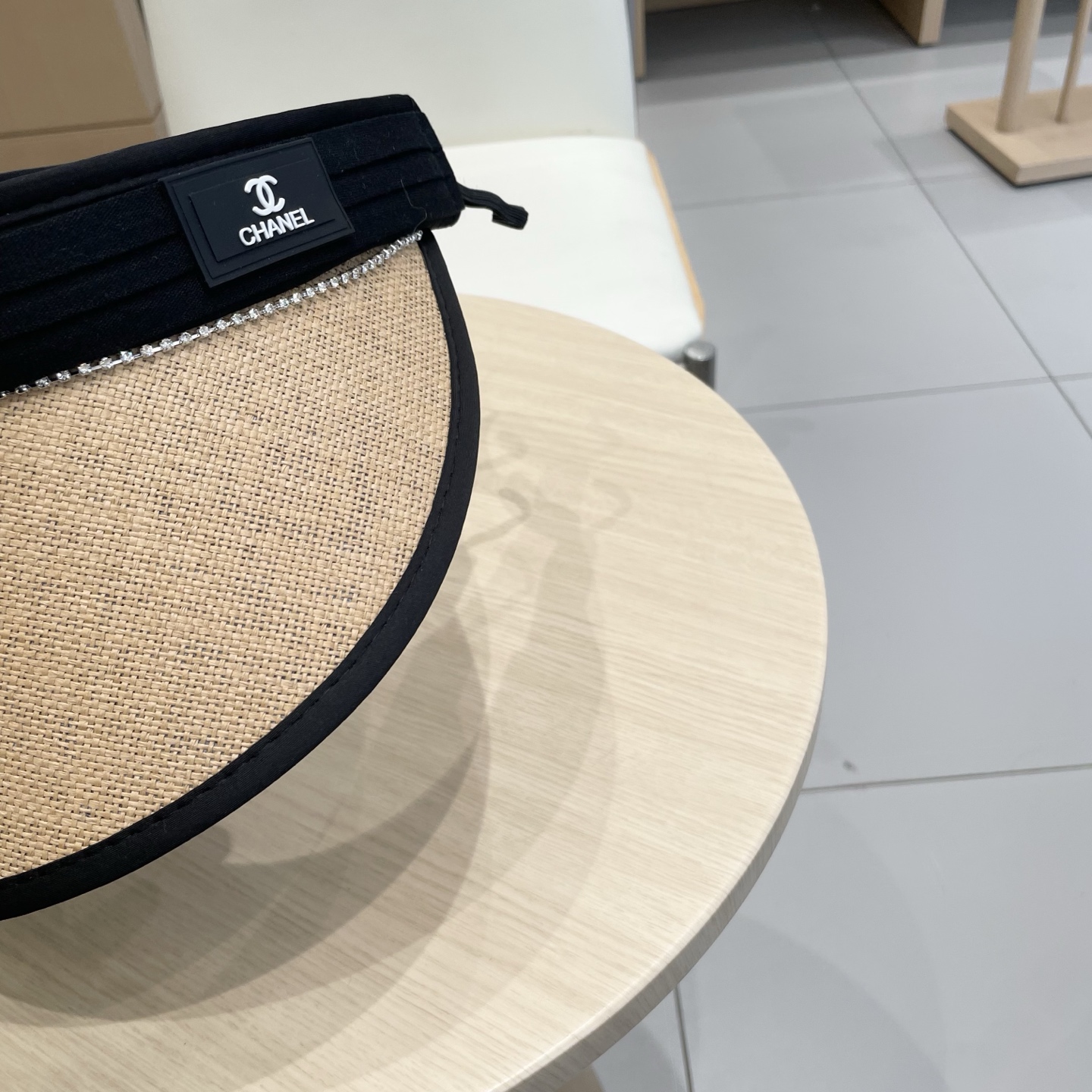  Chanel 2025新款草编空顶帽子女时尚遮阳防晒帽出游无顶网红鸭舌帽潮