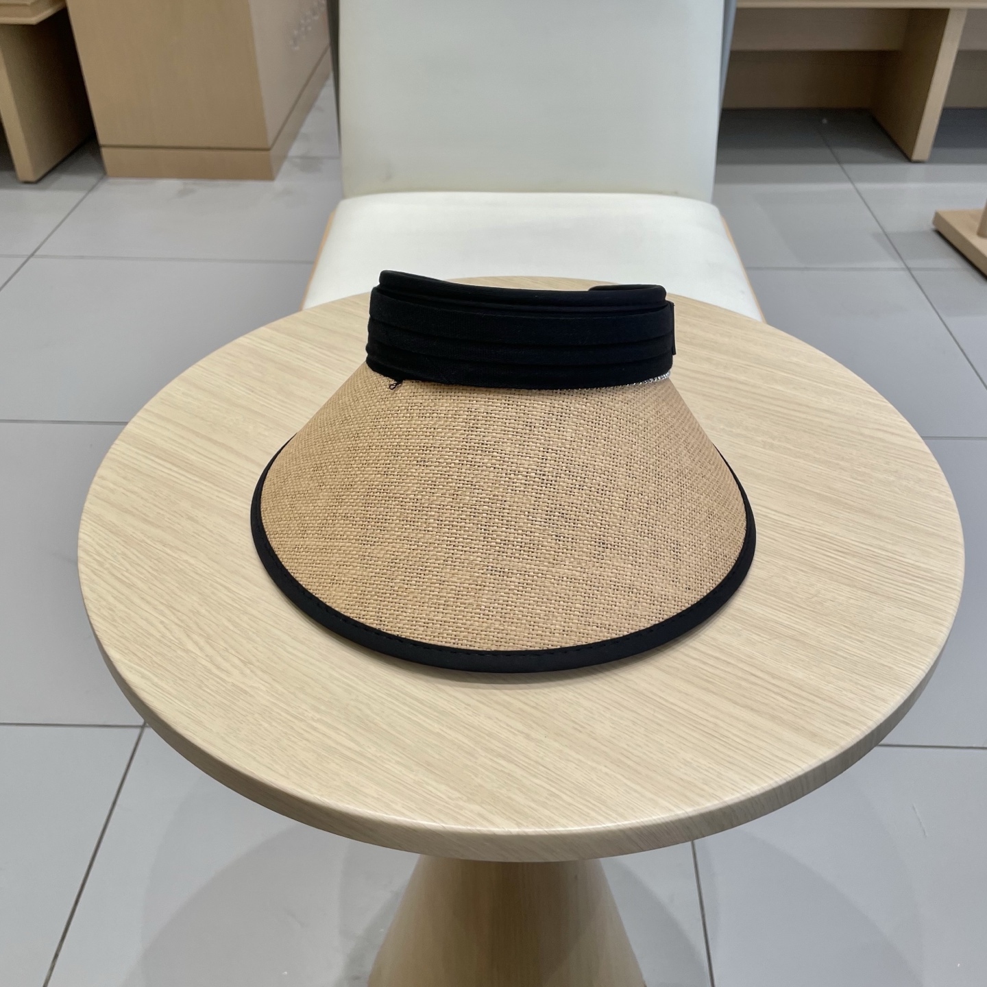  Chanel 2025新款草编空顶帽子女时尚遮阳防晒帽出游无顶网红鸭舌帽潮