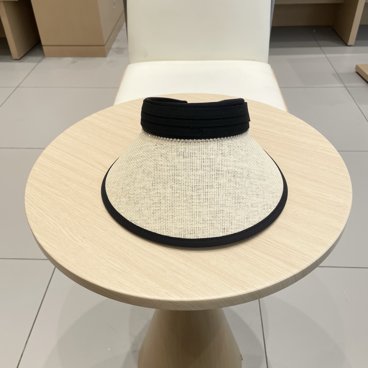  Chanel 2025新款草编空顶帽子女时尚遮阳防晒帽出游无顶网红鸭舌帽潮