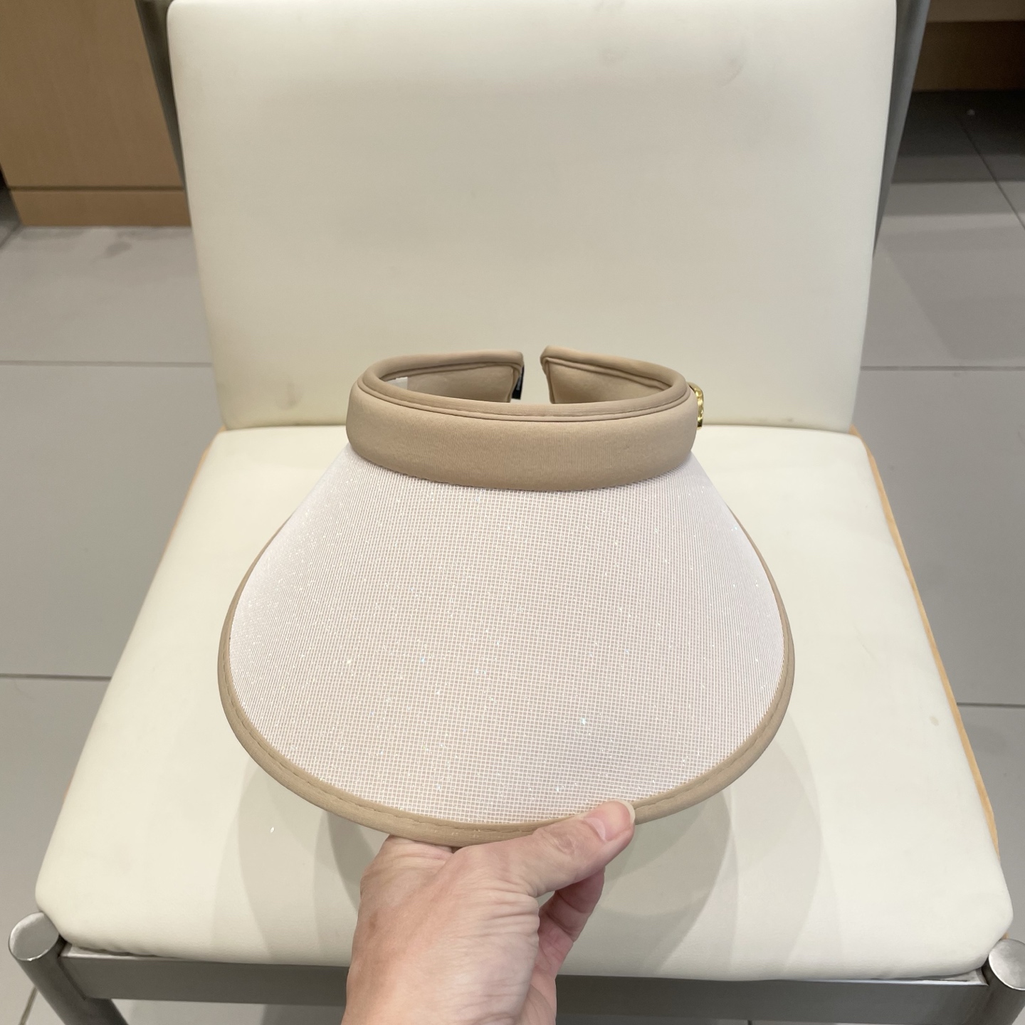  塞琳Celine新款烫钻不灵空顶帽子大帽檐防晒显脸小百搭户外出游通勤太阳帽01