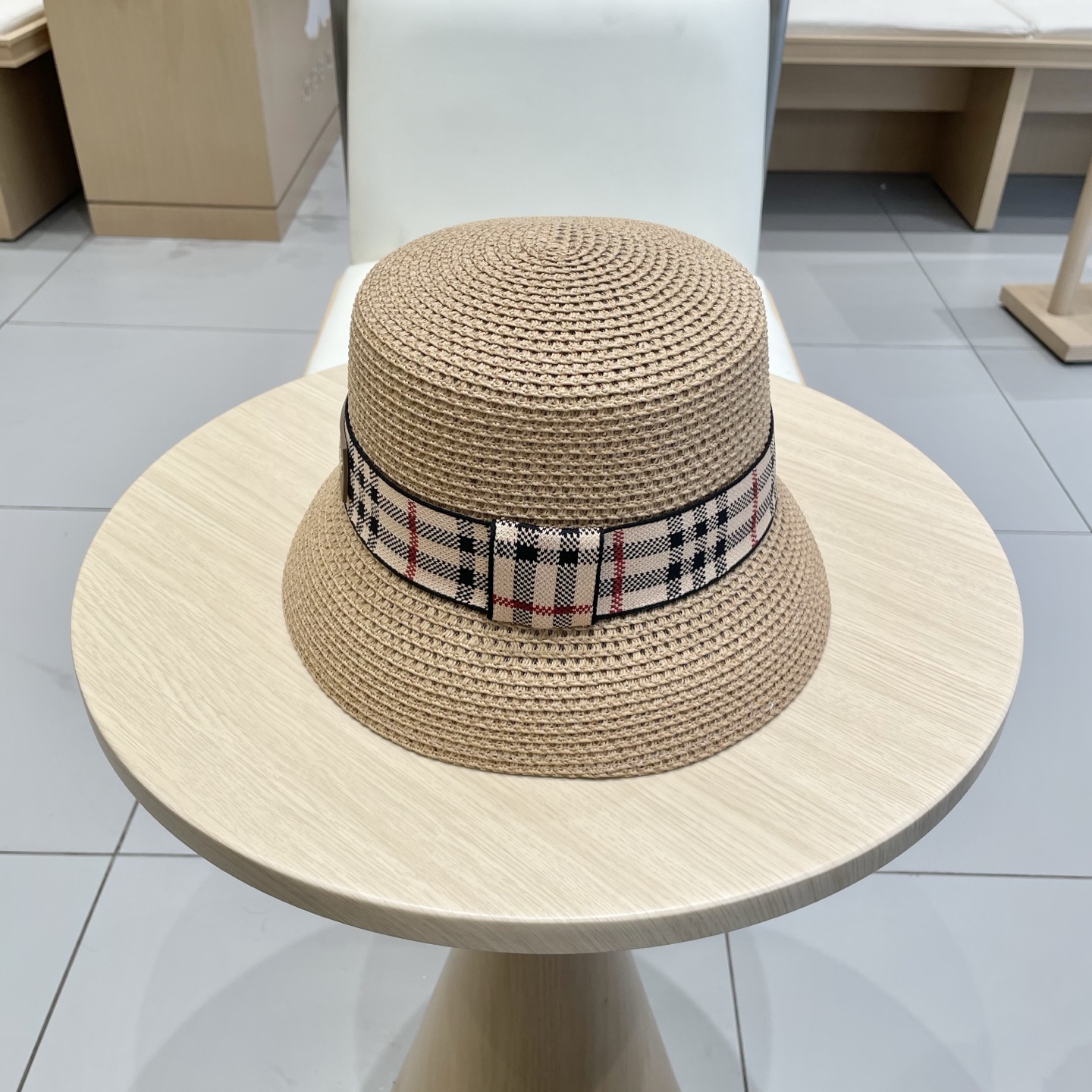  Burberry巴宝莉新款渔夫帽，遮阳草帽，，超级大牌范
