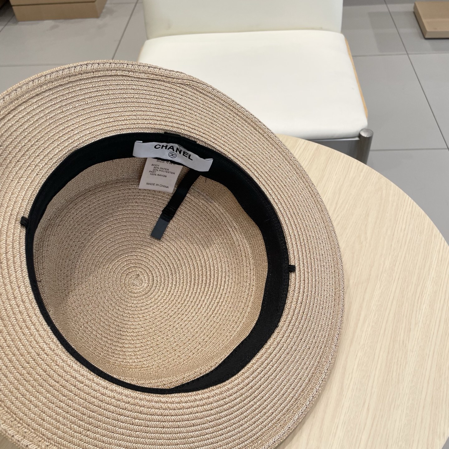  Chanel香奈儿2025法式平沿渔夫帽子女款夏季防晒不规则草帽气质出游盆帽遮阳帽