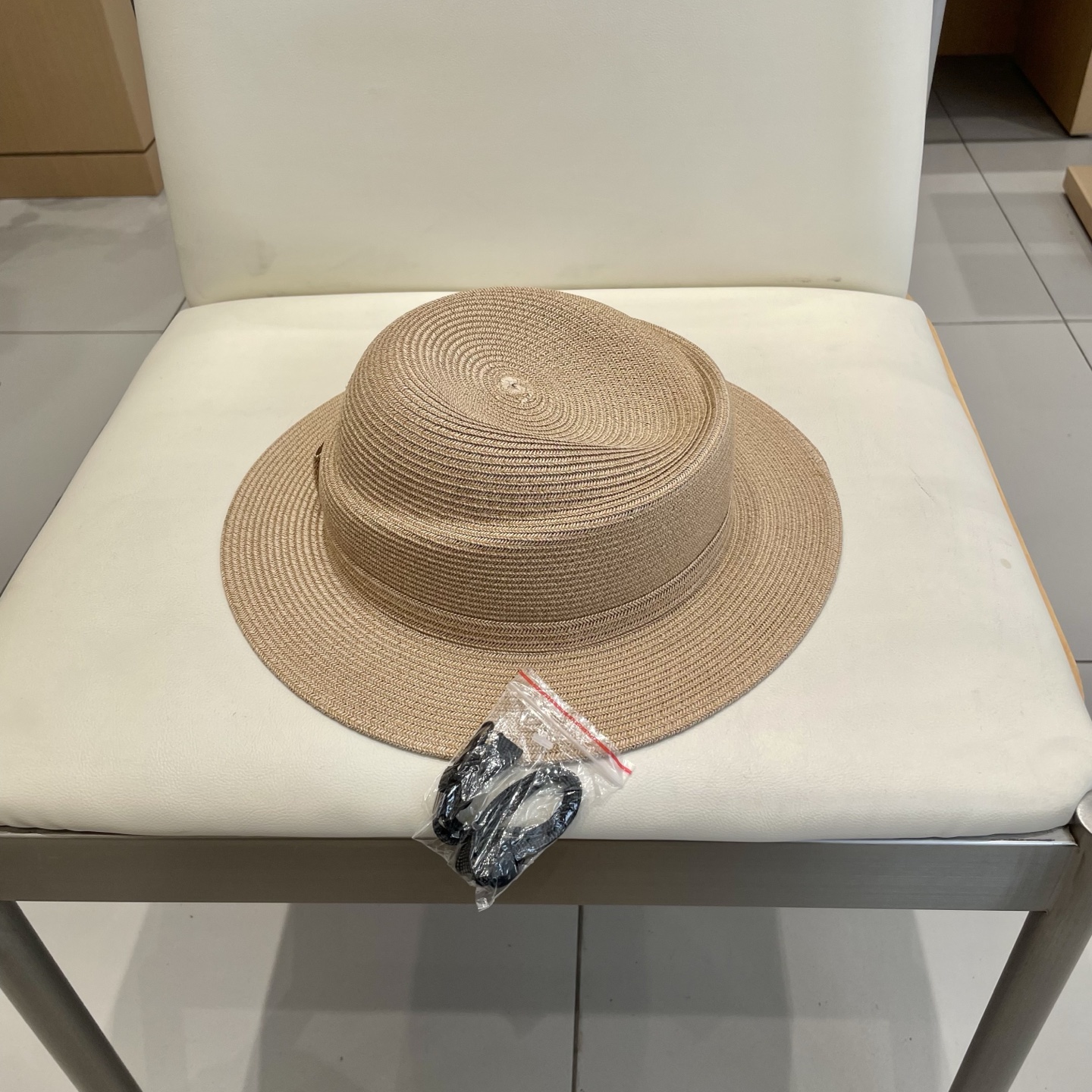  Chanel香奈儿2025法式平沿渔夫帽子女款夏季防晒不规则草帽气质出游盆帽遮阳帽