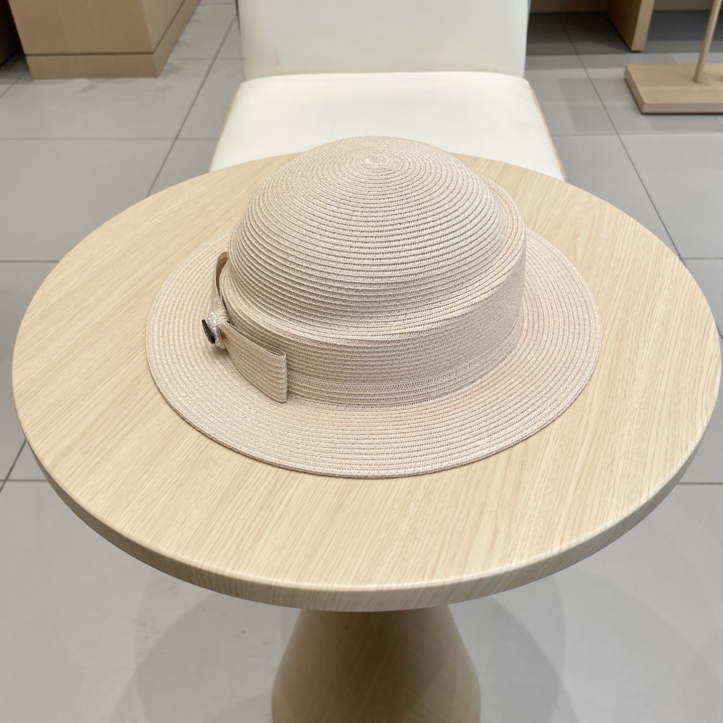  Chanel香奈儿2025法式平沿渔夫帽子女款夏季防晒不规则草帽气质出游盆帽遮阳帽