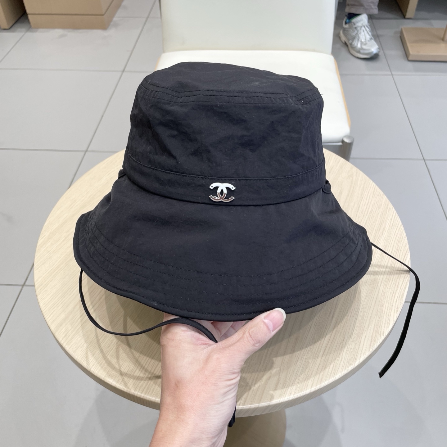  Chanel香奈儿春夏季新款纯色渔夫帽子女户外速干透气薄款防晒遮阳帽