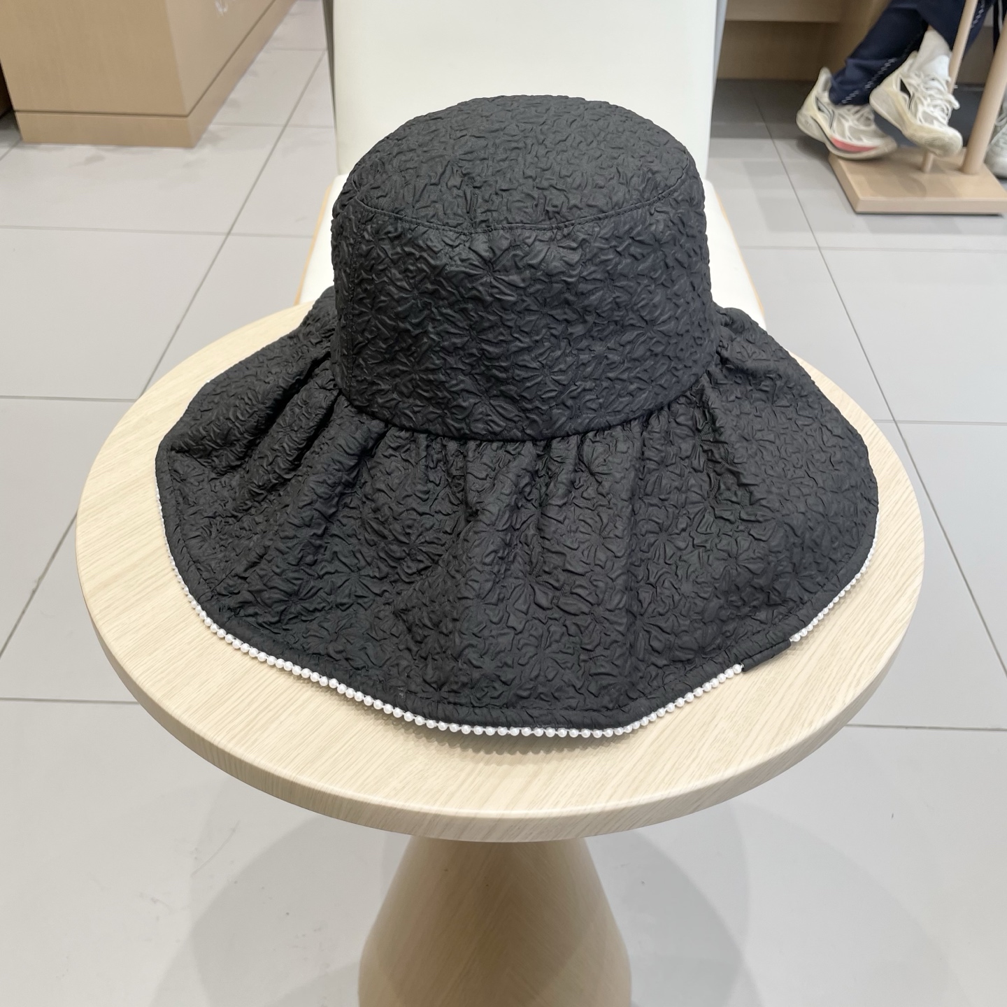  🧢路易威登棒球帽 LouisVuitton😍新款LV夏季加大帽檐珍珠防晒帽子女太阳帽百搭日系沙滩防紫外