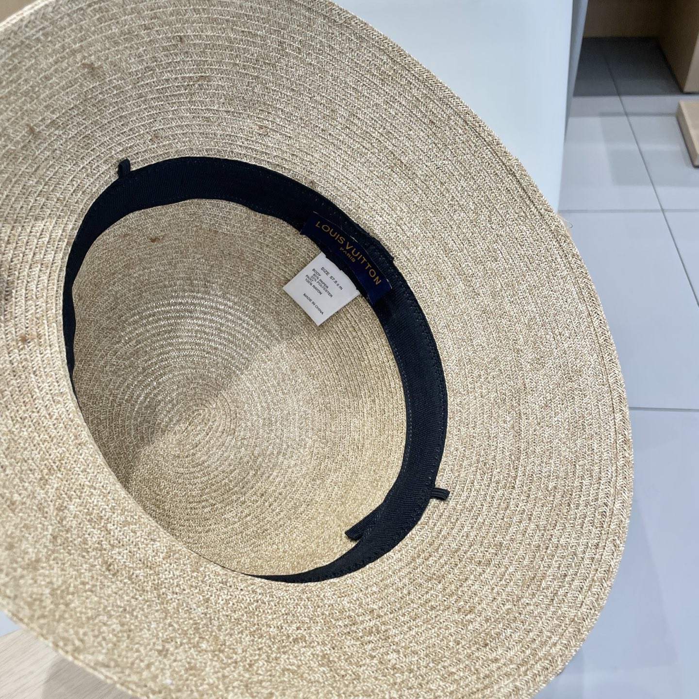 🧢路易威登棒球帽 LouisVuitton😍草帽优雅蕾丝花朵夏季出游草帽女海边度假法式大帽檐沙滩帽遮阳