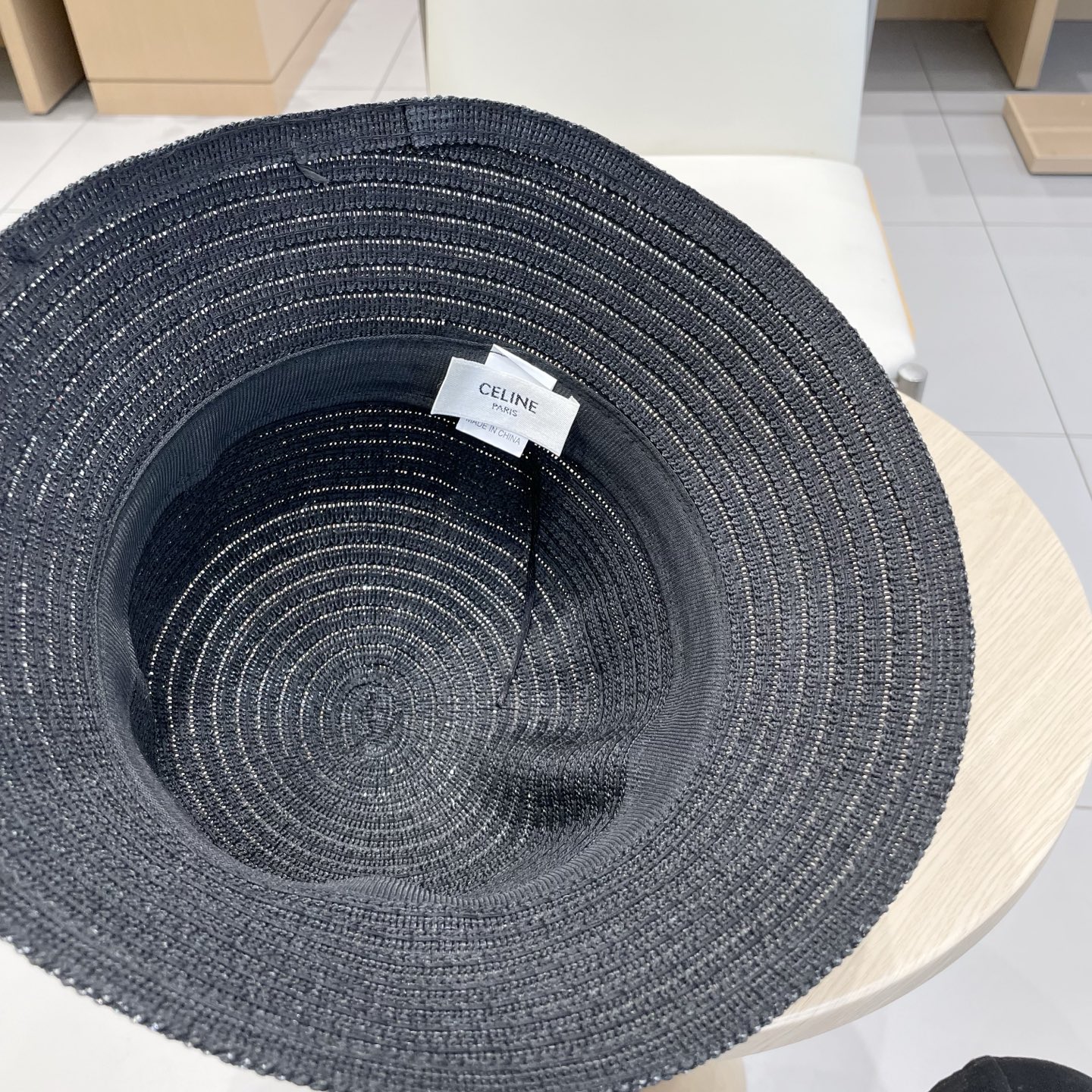  塞琳celien新款草帽，平顶礼帽，头围57cm