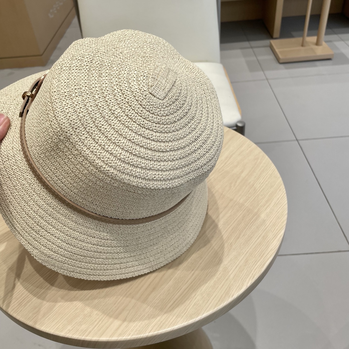 塞琳celien新款草帽，平顶礼帽，头围57cm