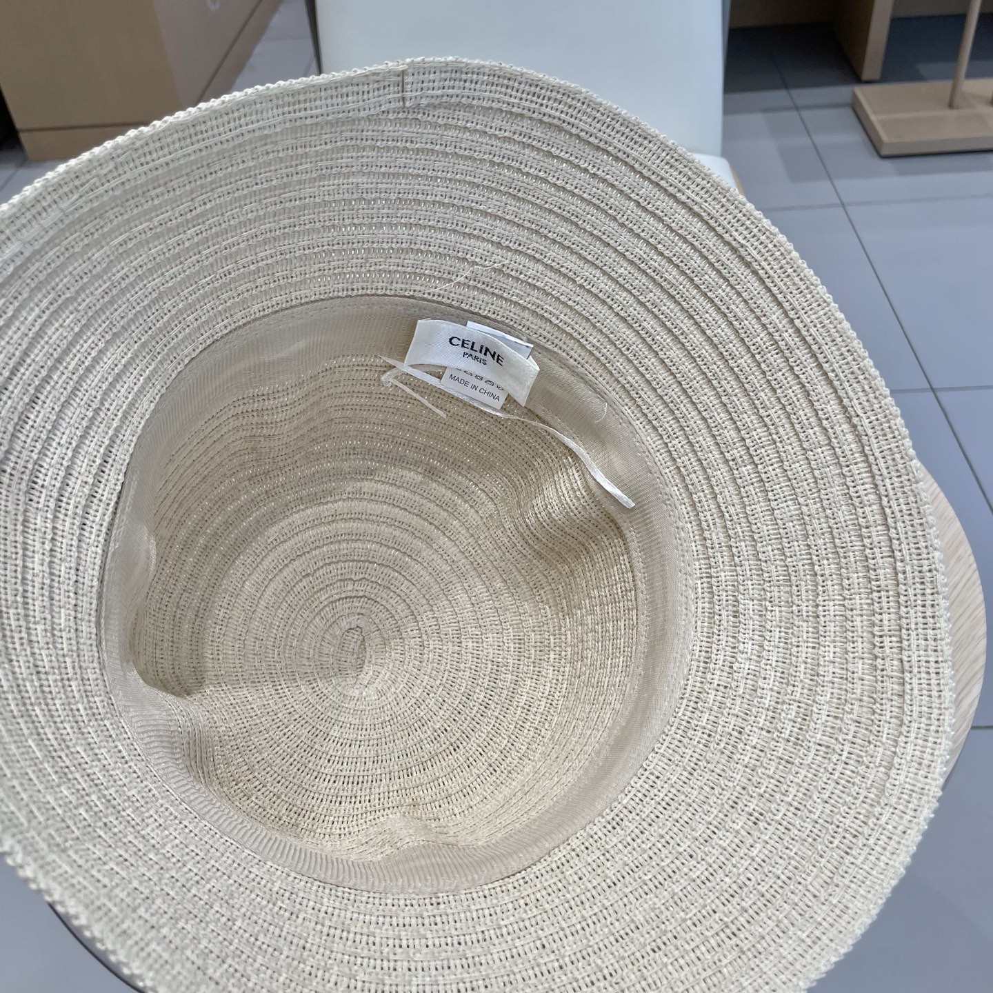 塞琳celien新款草帽，平顶礼帽，头围57cm