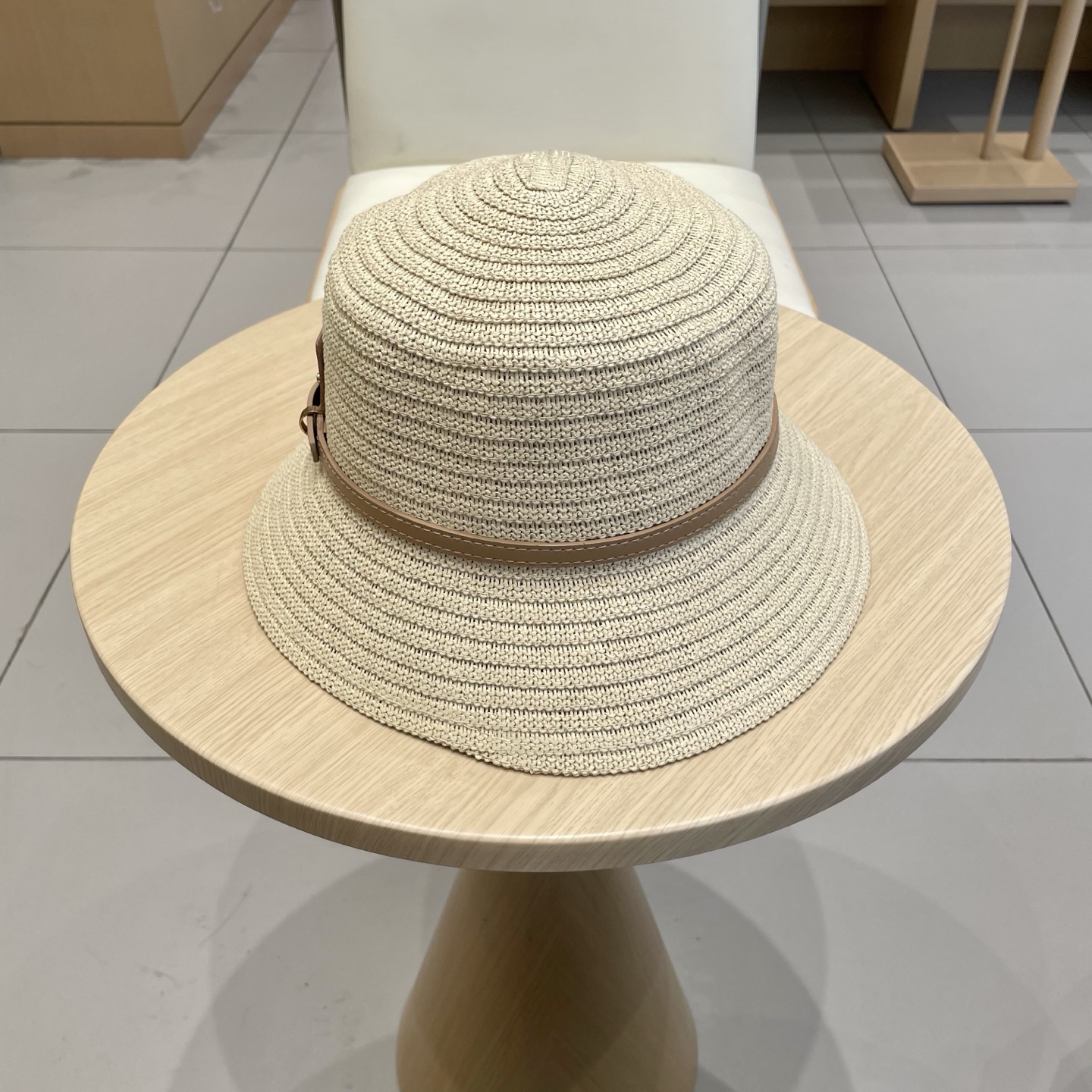 塞琳celien新款草帽，平顶礼帽，头围57cm