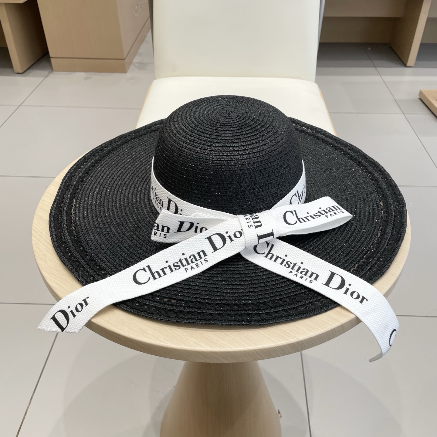  Dior迪奥新款大帽檐盆帽、沙滩草帽，头围57cm