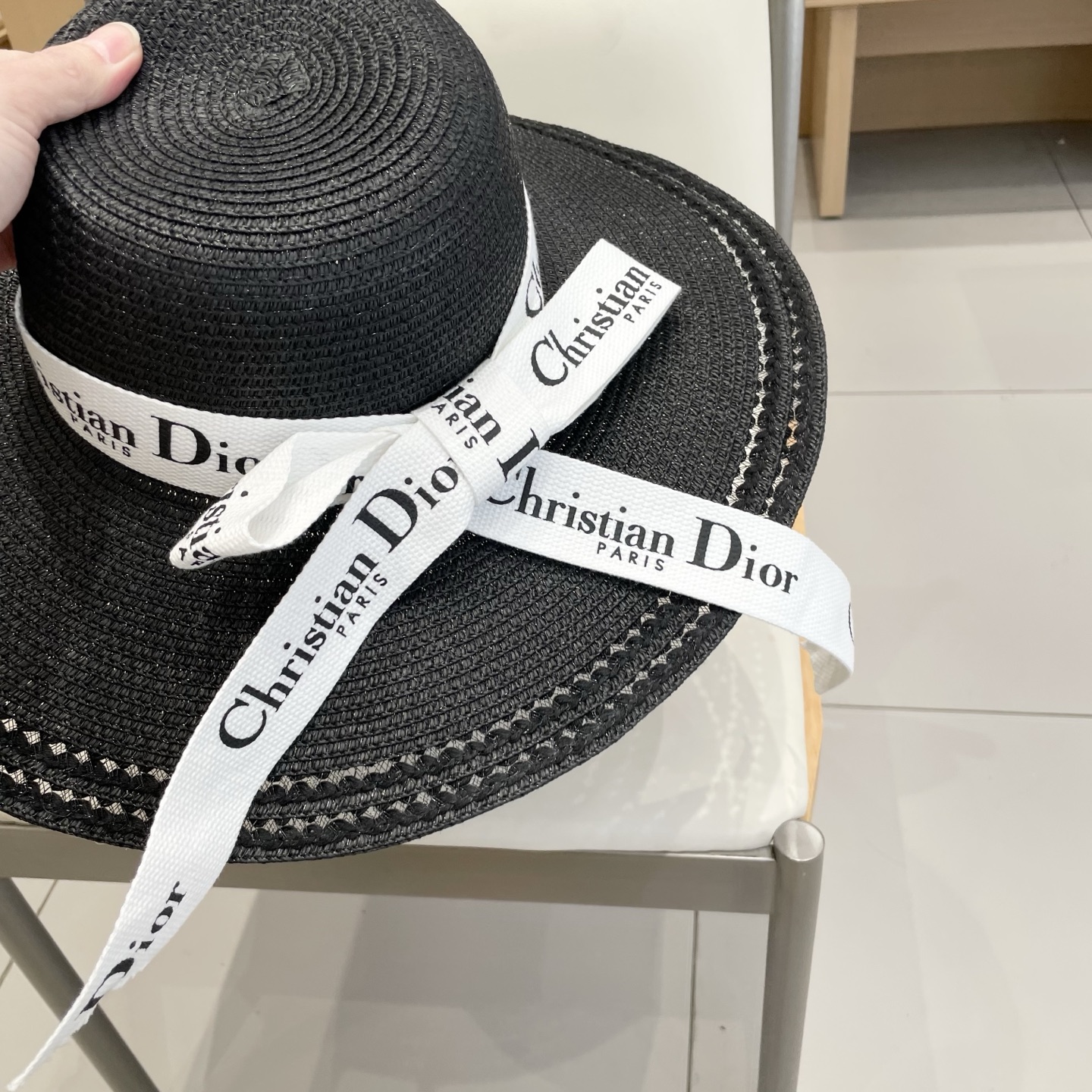  Dior迪奥新款大帽檐盆帽、沙滩草帽，头围57cm