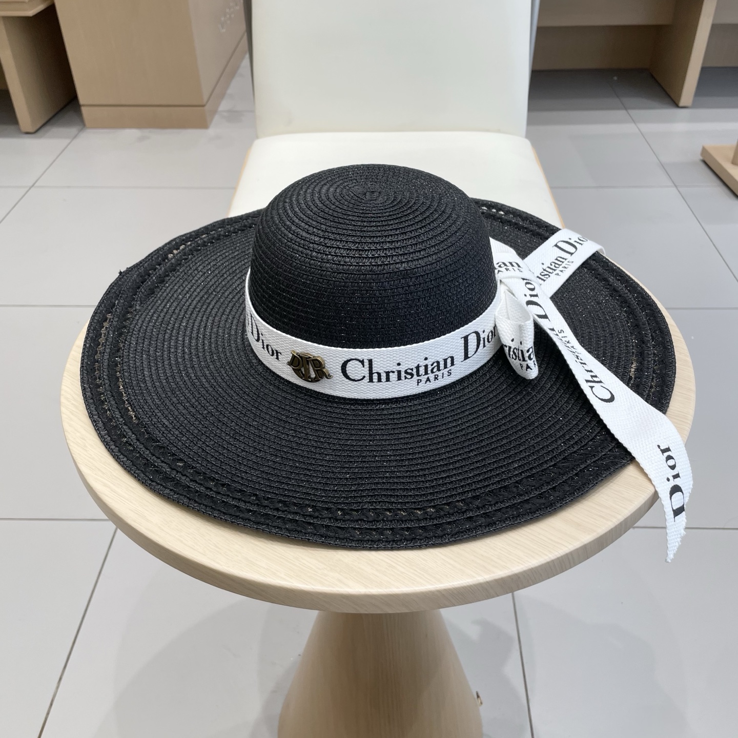  Dior迪奥新款大帽檐盆帽、沙滩草帽，头围57cm
