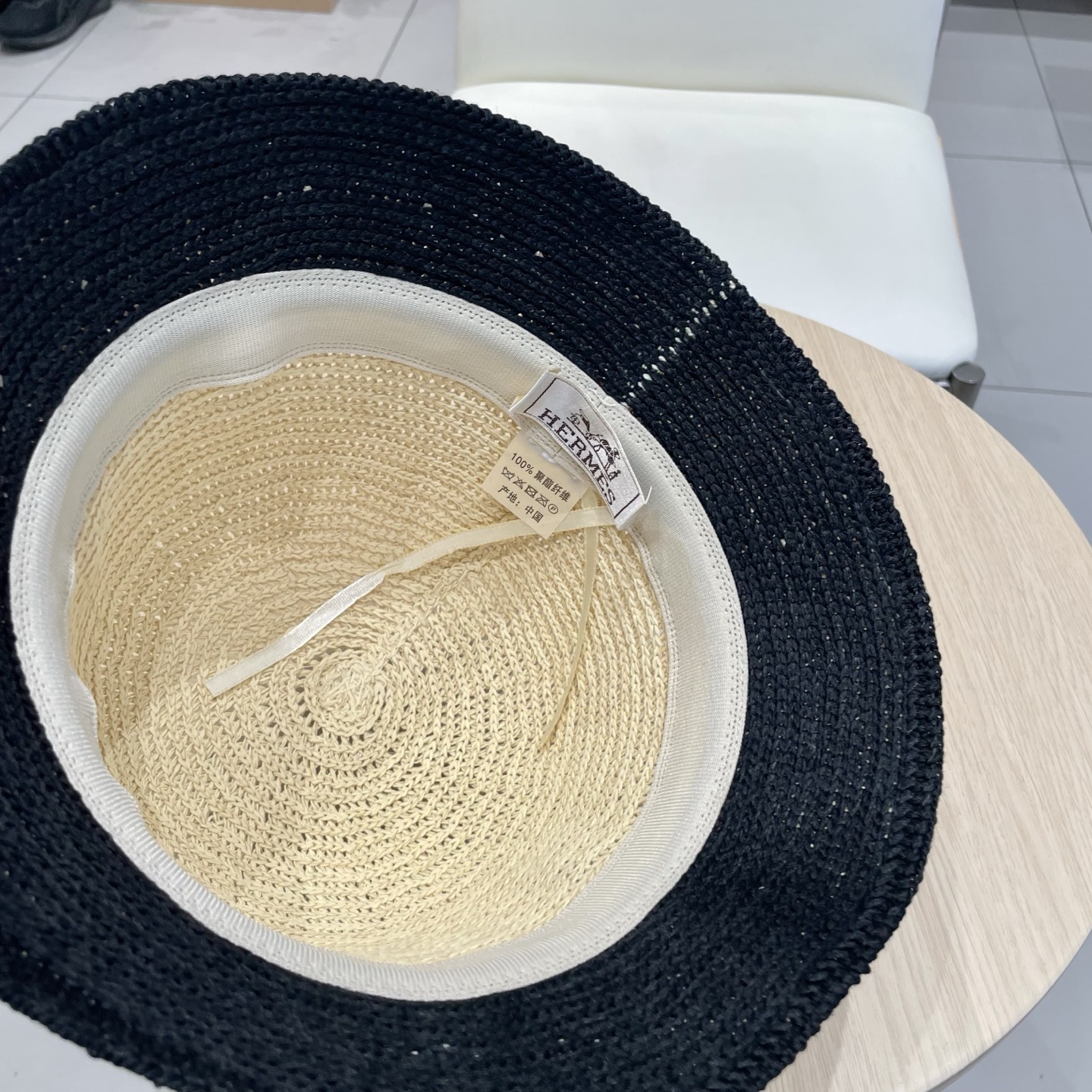   爱马仕Hermes手工编织盆帽遮阳防晒帽子女韩版镂空透气夏季可折叠显脸小渔夫帽