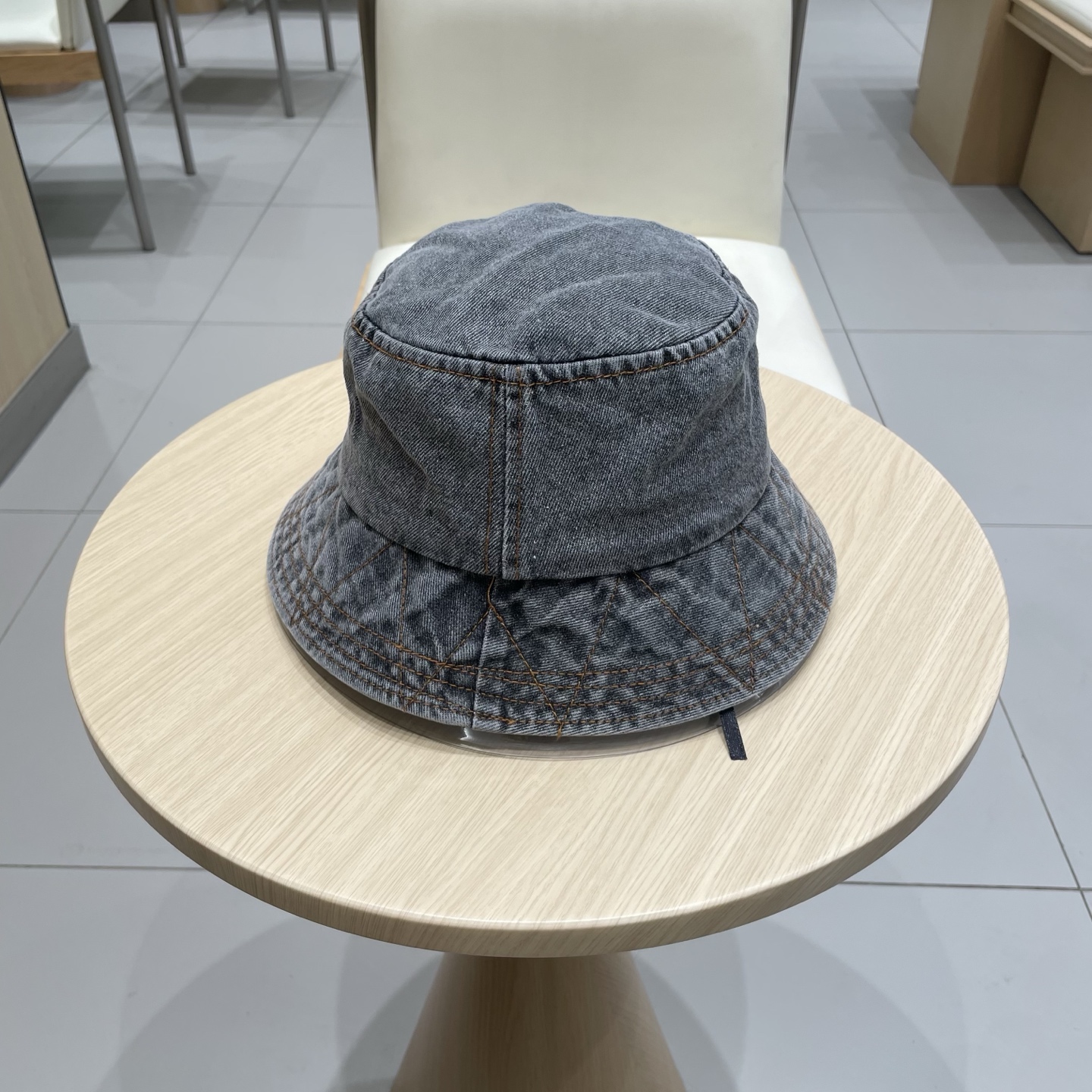  Gucci牛仔渔夫帽女春秋复古文艺水桶帽子显脸小百搭遮阳防晒素颜盆帽潮