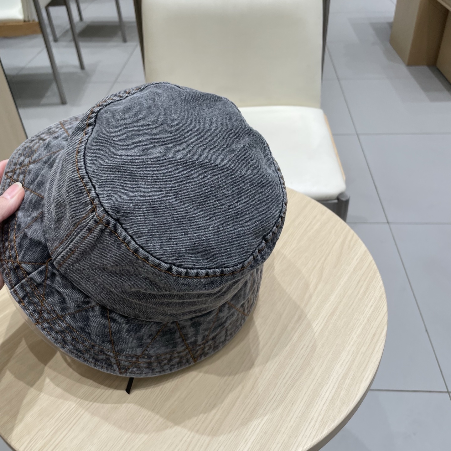  Gucci牛仔渔夫帽女春秋复古文艺水桶帽子显脸小百搭遮阳防晒素颜盆帽潮