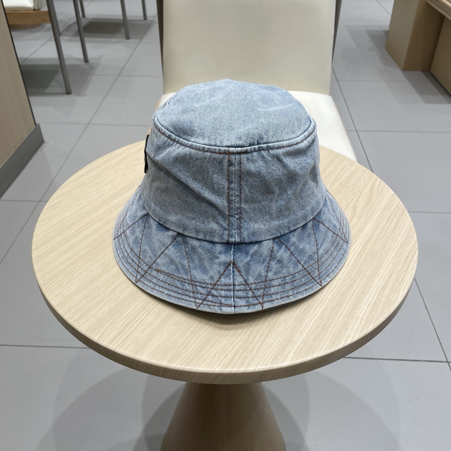  Gucci牛仔渔夫帽女春秋复古文艺水桶帽子显脸小百搭遮阳防晒素颜盆帽潮