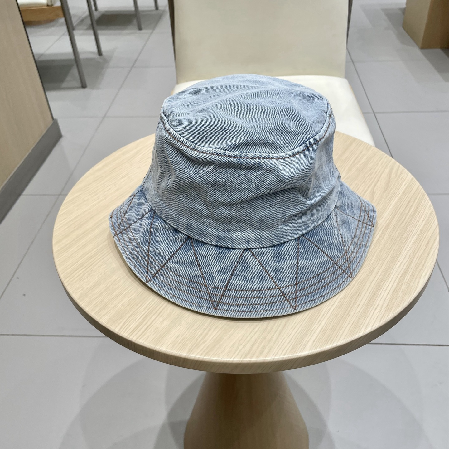  Gucci牛仔渔夫帽女春秋复古文艺水桶帽子显脸小百搭遮阳防晒素颜盆帽潮