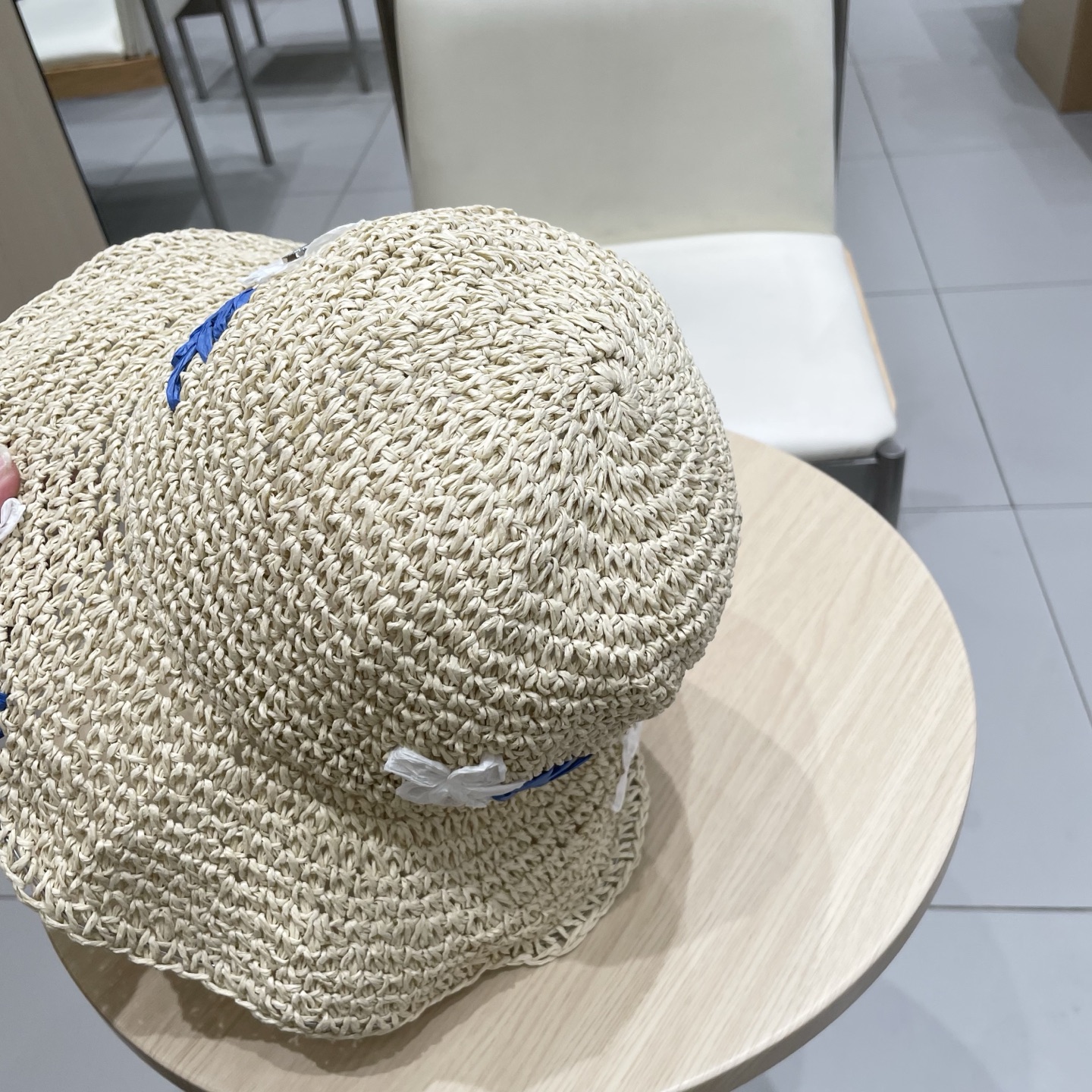  Chanel 手工草编花朵草帽女夏季镂空大檐遮阳防晒法式海边沙滩度假渔夫帽