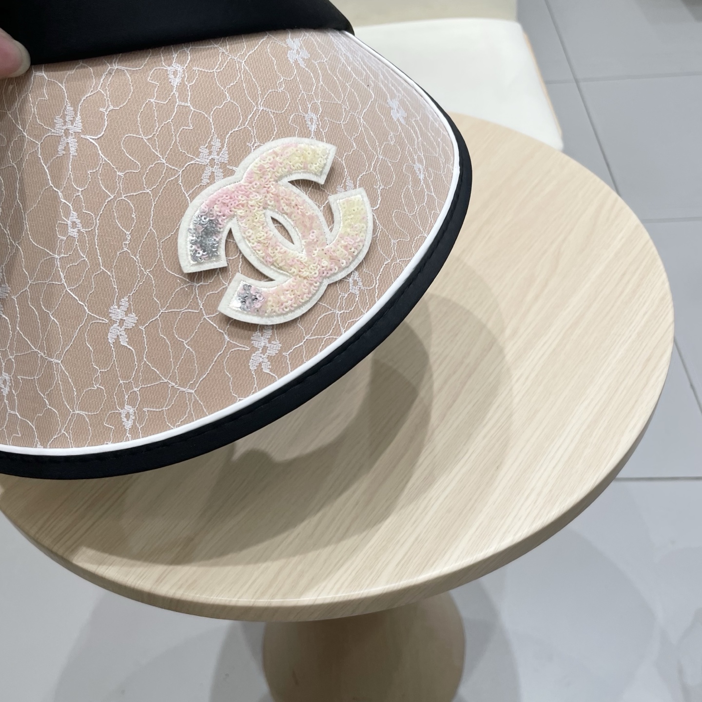  Chanel 遮阳帽子女夏季时尚宽帽檐防晒空顶帽韩版UV大檐防紫外线太阳帽潮