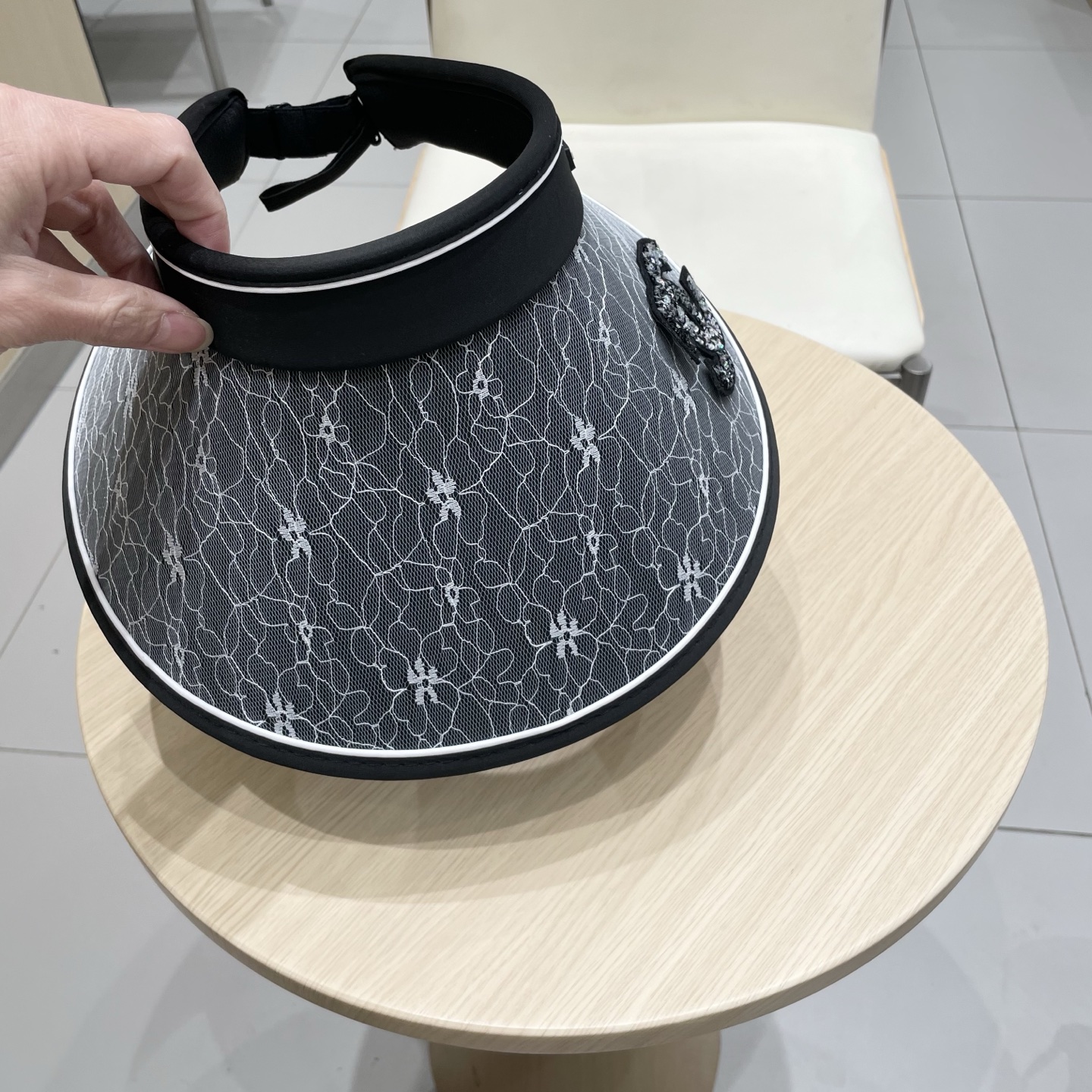  Chanel 遮阳帽子女夏季时尚宽帽檐防晒空顶帽韩版UV大檐防紫外线太阳帽潮